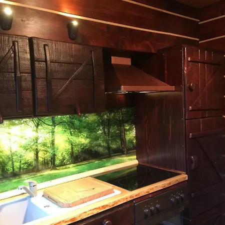 Nyaraló Holzhaus Trollbluemchen Am Wald Und