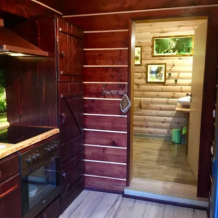 Nyaraló Holzhaus Trollbluemchen Am Wald Und