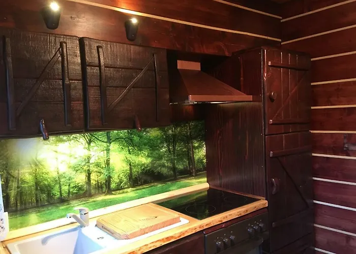 بيت للعطل Holzhaus Trollbluemchen Am Wald Und