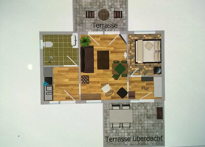 بيت للعطل Holzhaus Trollbluemchen Am Wald Und *